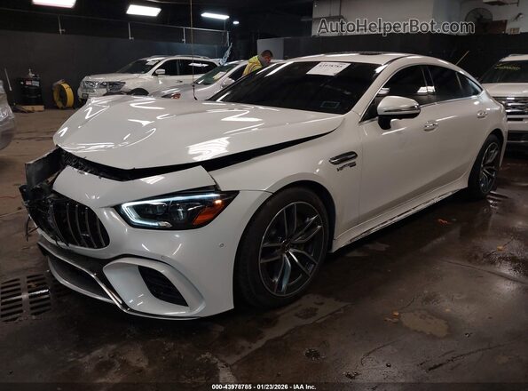 WDD7X8KBXLA010689 2020 MERCEDES-BENZ AMG GT 63 4-DOOR COUPE White წინა მარცხენა ხედი სამი მეოთხედიდან