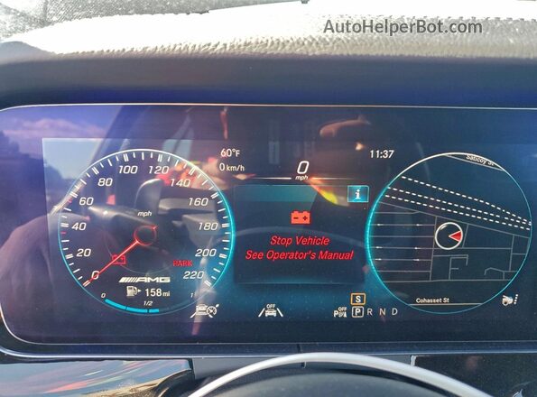 WDD7X8KBXLA012104 2020 MERCEDES-BENZ AMG Black ხელსაწყოთა პანელის ხედი