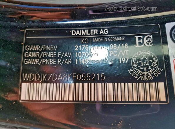 WDDJK7DA8KF055215 2019 MERCEDES-BENZ SL Black Engine compartment view