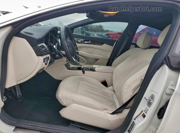 WDDLJ7DB3JA205022 2018 MERCEDES-BENZ CLS-CLASS White წინა სალონის ხედი