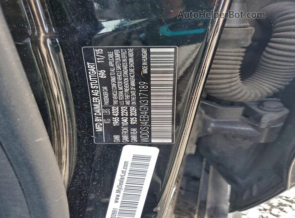 WDDSJ4EB4GN317189 2016 MERCEDES-BENZ CLA-CLASS Черный Вид подкапотного пространства