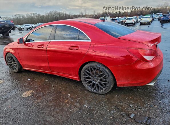WDDSJ4EB5GN384836 2016 MERCEDES-BENZ CLA-CLASS Red Задня ліва чверть