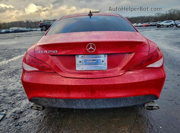 WDDSJ4EB5GN384836 2016 MERCEDES-BENZ CLA-CLASS Red Вид ззаду