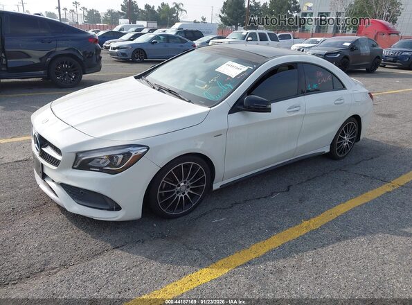 WDDSJ4EB6JN514467 2018 MERCEDES-BENZ CLA 250 White წინა მარცხენა ხედი სამი მეოთხედიდან