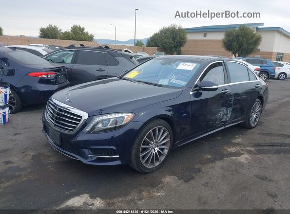 WDDUG6DBXHA315136 2017 MERCEDES-BENZ S 550E PLUG-IN HYBRID Dark Blue წინა მარცხენა ხედი სამი მეოთხედიდან