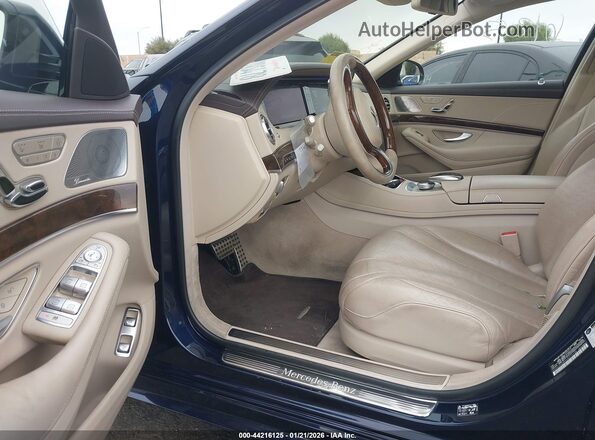 WDDUG6DBXHA315136 2017 MERCEDES-BENZ S 550E PLUG-IN HYBRID Dark Blue წინა სალონის ხედი