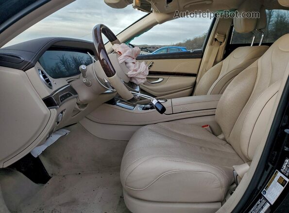 WDDUG6EB0KA456240 2019 MERCEDES-BENZ S Black Вид салону спереду