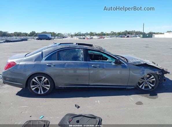 WDDUG6EB1JA396600 2018 MERCEDES-BENZ S-CLASS Gray Вид задньої частини салону