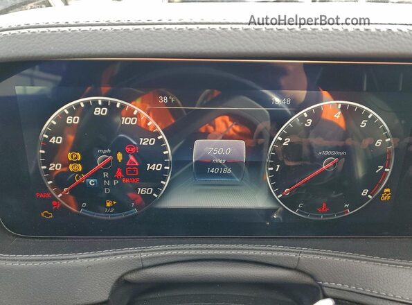 WDDUG6EB7KA492054 2019 MERCEDES-BENZ S Black Instrument cluster view