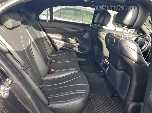 WDDUG6EB7KA492054 2019 MERCEDES-BENZ S Black Rear seats view