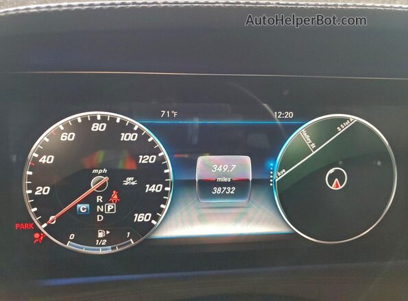WDDUG6GB5KA435140 2019 MERCEDES-BENZ S Silver Սարքավորումների վահանակի տեսք