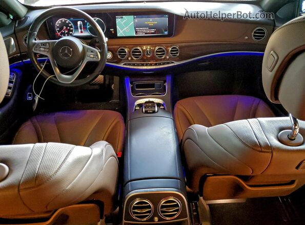 WDDUG6GB5KA435140 2019 MERCEDES-BENZ S Silver Առջևի վահանակի տեսք