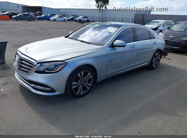 WDDUG8DB1KA453733 2019 MERCEDES-BENZ S-CLASS Silver წინა მარცხენა ხედი სამი მეოთხედიდან