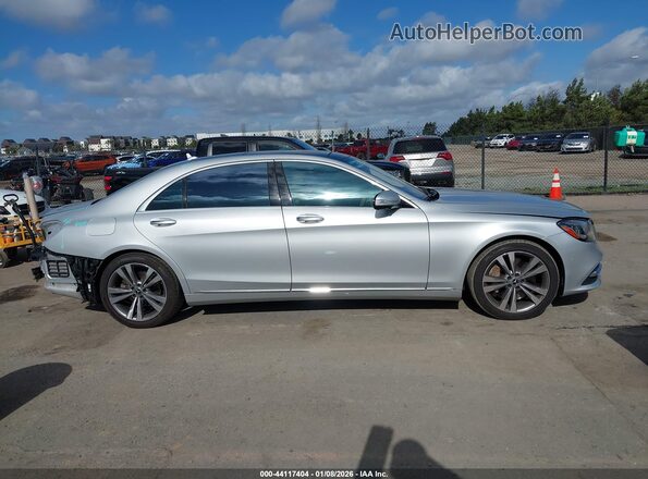 WDDUG8DB1KA453733 2019 MERCEDES-BENZ S-CLASS Silver სალონის 360-გრადუსიანი ხედი