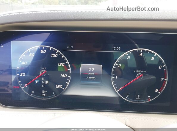 WDDUG8DB1KA453733 2019 MERCEDES-BENZ S-CLASS Silver უკანა სავარძლების ხედი