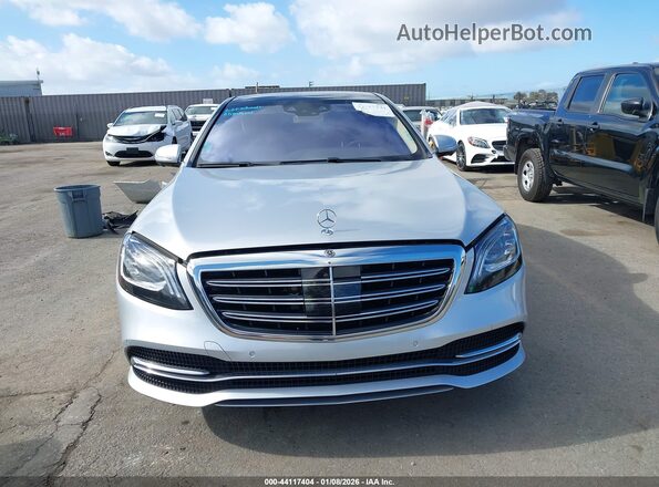 WDDUG8DB1KA453733 2019 MERCEDES-BENZ S-CLASS Silver უკანა სალონის ხედი