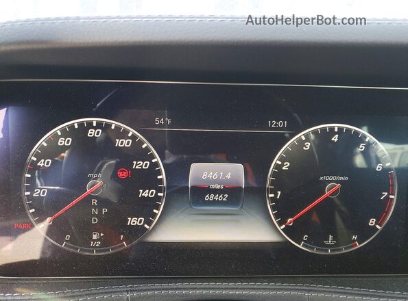 WDDUG8DB1KA461234 2019 MERCEDES-BENZ S Black Widok zestawu wskaźników