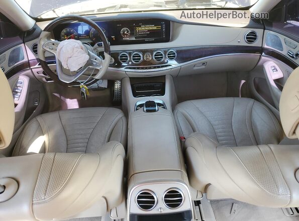 WDDUG8DB2KA458407 2019 MERCEDES-BENZ S Blue წინა პანელის ხედი