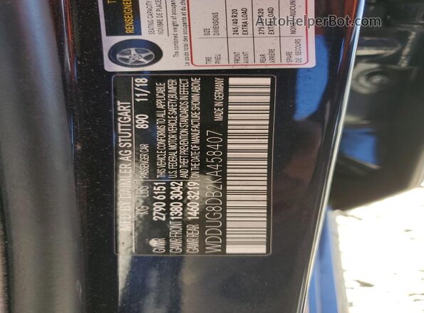 WDDUG8DB2KA458407 2019 MERCEDES-BENZ S Blue ძრავის განყოფილების ხედი