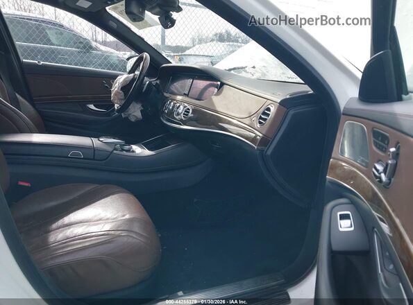 WDDUG8FB1HA320668 2017 MERCEDES-BENZ S-CLASS White Widok wnętrza z przodu