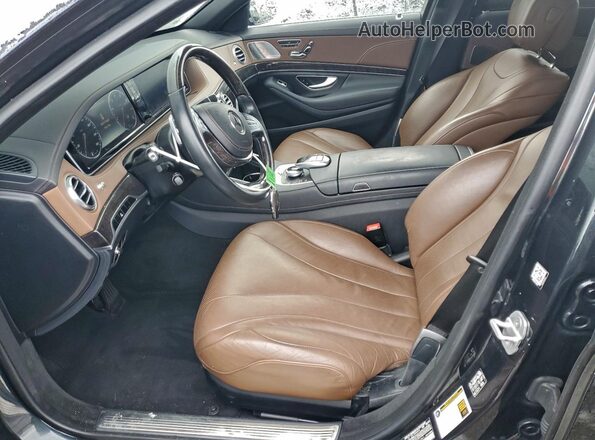 WDDUG8FB8HA336561 2017 MERCEDES-BENZ S Черный Вид салона спереди