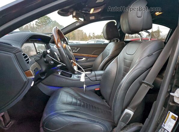 WDDUG8FB9GA235477 2016 MERCEDES-BENZ S Черный Вид салона спереди
