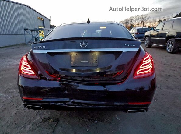 WDDUG8FB9GA235477 2016 MERCEDES-BENZ S Черный Вид сзади