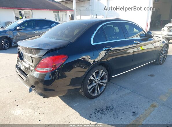 WDDWF4JB1JR322956 2018 MERCEDES-BENZ C-CLASS Black Задня права чверть