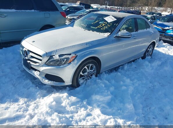 WDDWF4KB1JR388616 2018 MERCEDES-BENZ C-CLASS Silver Առջևի ձախ երեք քառորդ տեսարան