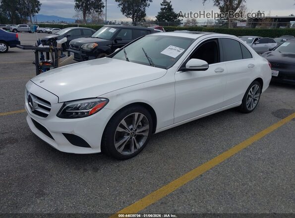 WDDWF8DB1LR528557 2020 MERCEDES-BENZ C-CLASS White წინა მარცხენა ხედი სამი მეოთხედიდან