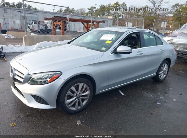 WDDWF8EB6KR516241 2019 MERCEDES-BENZ C-CLASS Серебряный Передняя левая четверть