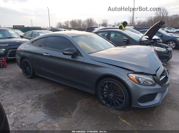 WDDWJ6EB2JF669945 2018 MERCEDES-BENZ AMG C 43 Gray Widok wnętrza z tyłu