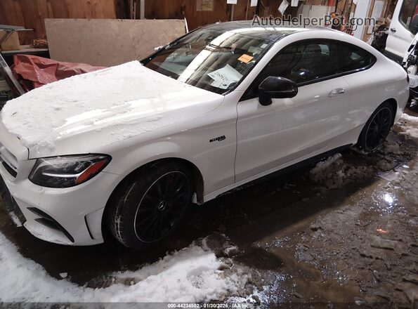 WDDWJ6EB6KF848099 2019 MERCEDES-BENZ AMG C 43 White Przód lewy