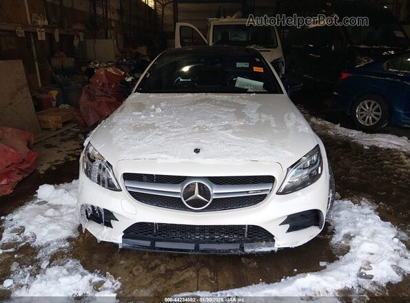 WDDWJ6EB6KF848099 2019 MERCEDES-BENZ AMG C 43 White Widok zestawu wskaźników