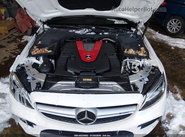 WDDWJ6EB6KF848099 2019 MERCEDES-BENZ AMG C 43 White Widok z tyłu