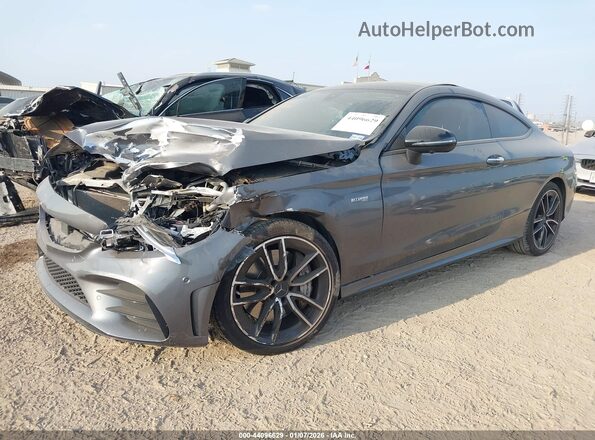WDDWJ6EB8KF920422 2019 MERCEDES-BENZ AMG C 43 Gray Przód lewy