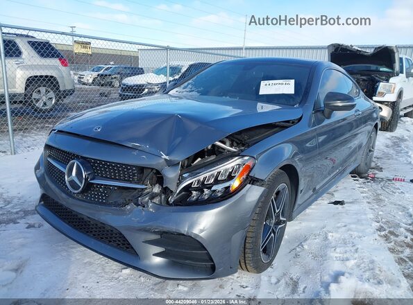 WDDWJ8EB5KF832116 2019 MERCEDES-BENZ C-CLASS Gray Front left