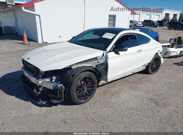 WDDWJ8HB7LF958975 2020 MERCEDES-BENZ AMG C 63 White წინა მარცხენა ხედი სამი მეოთხედიდან