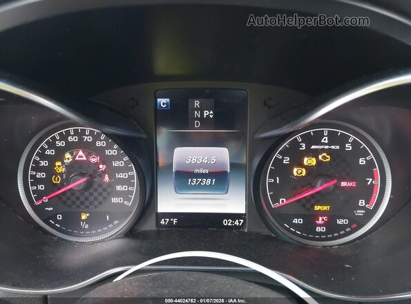 WDDWK6EB0HF544854 2017 MERCEDES-BENZ AMG C 43 Gray Vista de los asientos traseros