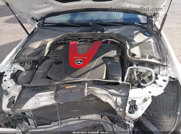 WDDWK6EB8KF801489 2019 MERCEDES-BENZ AMG C 43 White Rear view