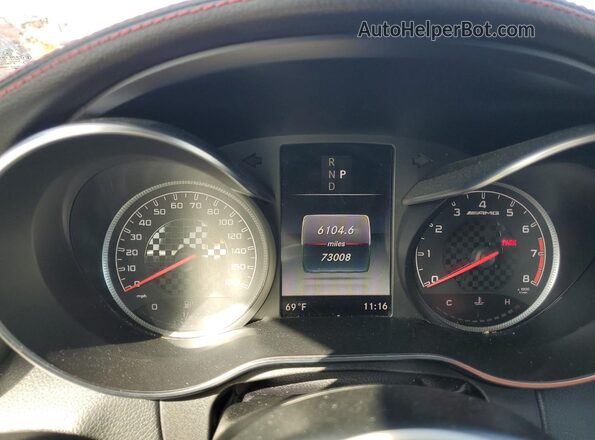 WDDWK6EBXJF748972 2018 MERCEDES-BENZ C Black Вид щитка приладів