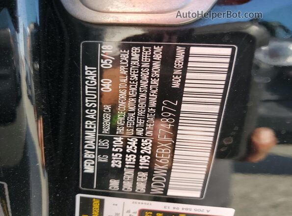 WDDWK6EBXJF748972 2018 MERCEDES-BENZ C Black Вид підкапотного простору