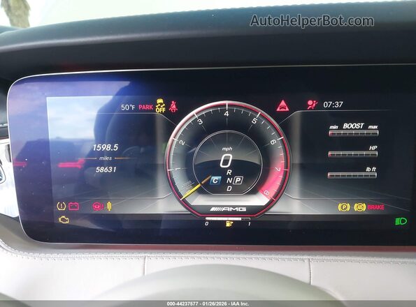 WDDXK8JB9KA036358 2019 MERCEDES-BENZ AMG S 63 White Widok tylnych siedzeń