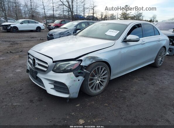 WDDZF4KB5HA022387 2017 MERCEDES-BENZ E-CLASS Серебряный Передняя левая четверть