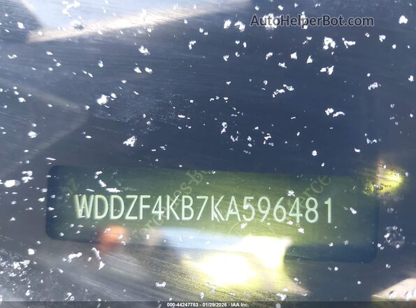 WDDZF4KB7KA596481 2019 MERCEDES-BENZ E-CLASS Черный 