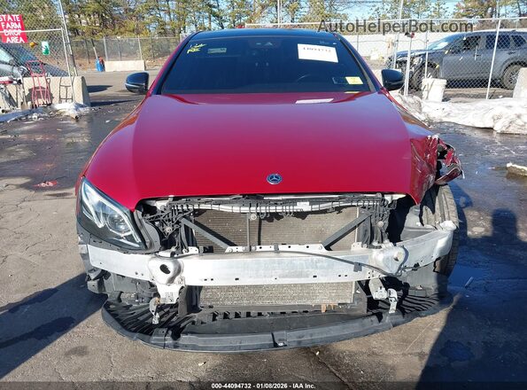 WDDZF4KB8JA344835 2018 MERCEDES-BENZ E-CLASS Maroon Вид спереду