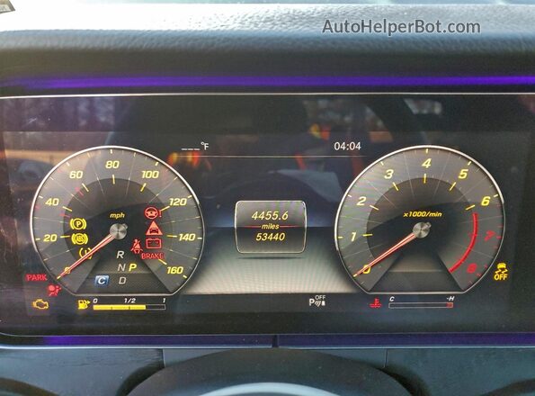 WDDZF8EB3LA744694 2020 MERCEDES-BENZ E Gray Instrument cluster view