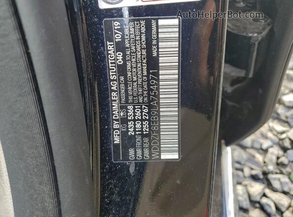 WDDZF8EB9LA754971 2020 MERCEDES-BENZ E Black Շարժիչի բաժամունքի տեսք
