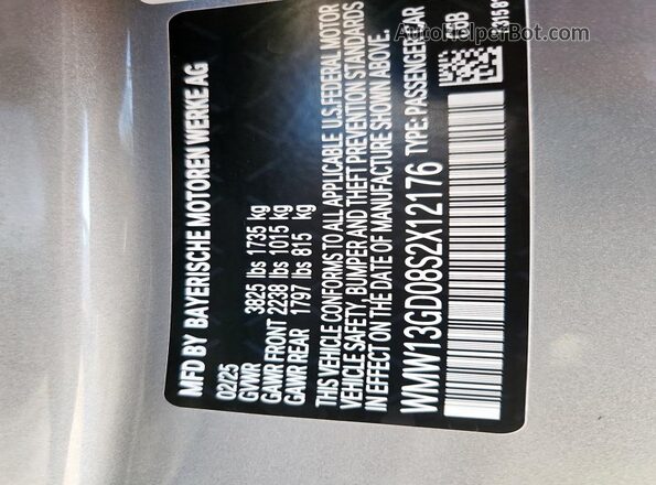 WMW13GD08S2X12176 2025 MINI COOPER Silver Вид підкапотного простору
