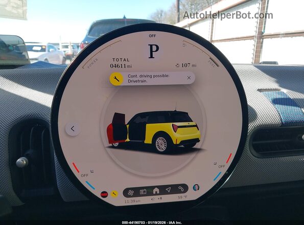 WMW23GD01S2W30469 2025 MINI HARDTOP Yellow Widok tylnych siedzeń
